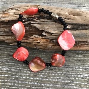 Abalone Bracelet in Pink